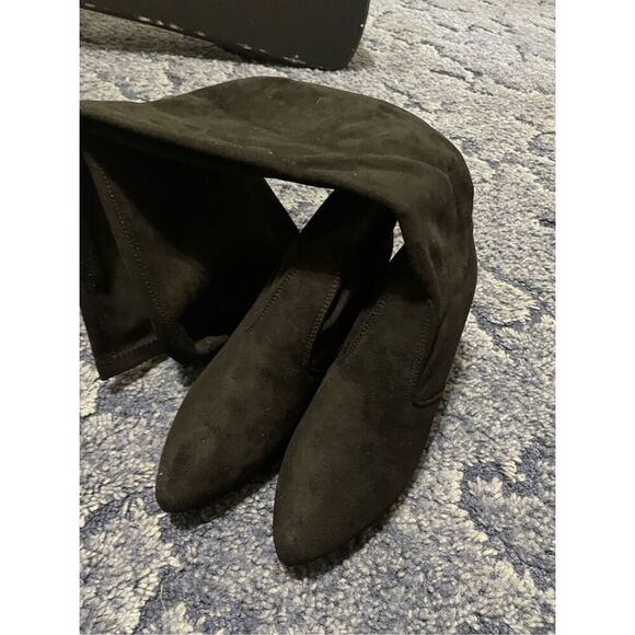 Hawkwell Women’s Size 7 Brand New Thigh High Boots Black Heeled - Picture 4 of 5